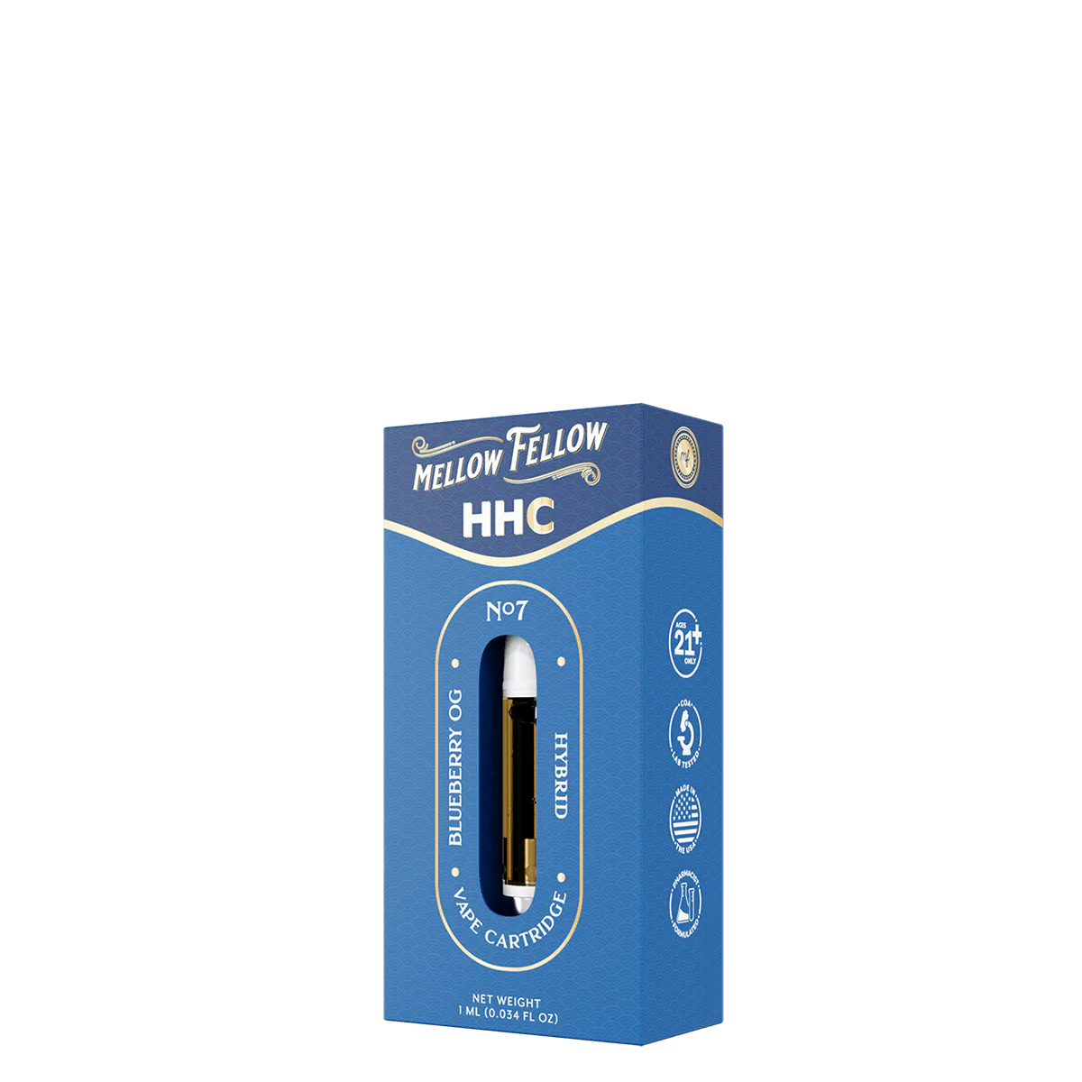 MELLOW FELLOW 1ML HHC CLASSIC VAPE CARTRIDGE (6CT BOX)