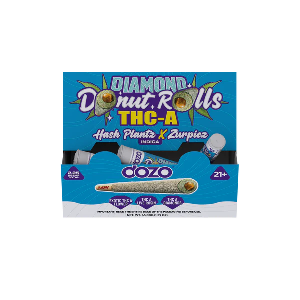 DOZO DIAMOND DONUT ROLLS 2.25 GRAM THC-A PACK (20PK BOX)