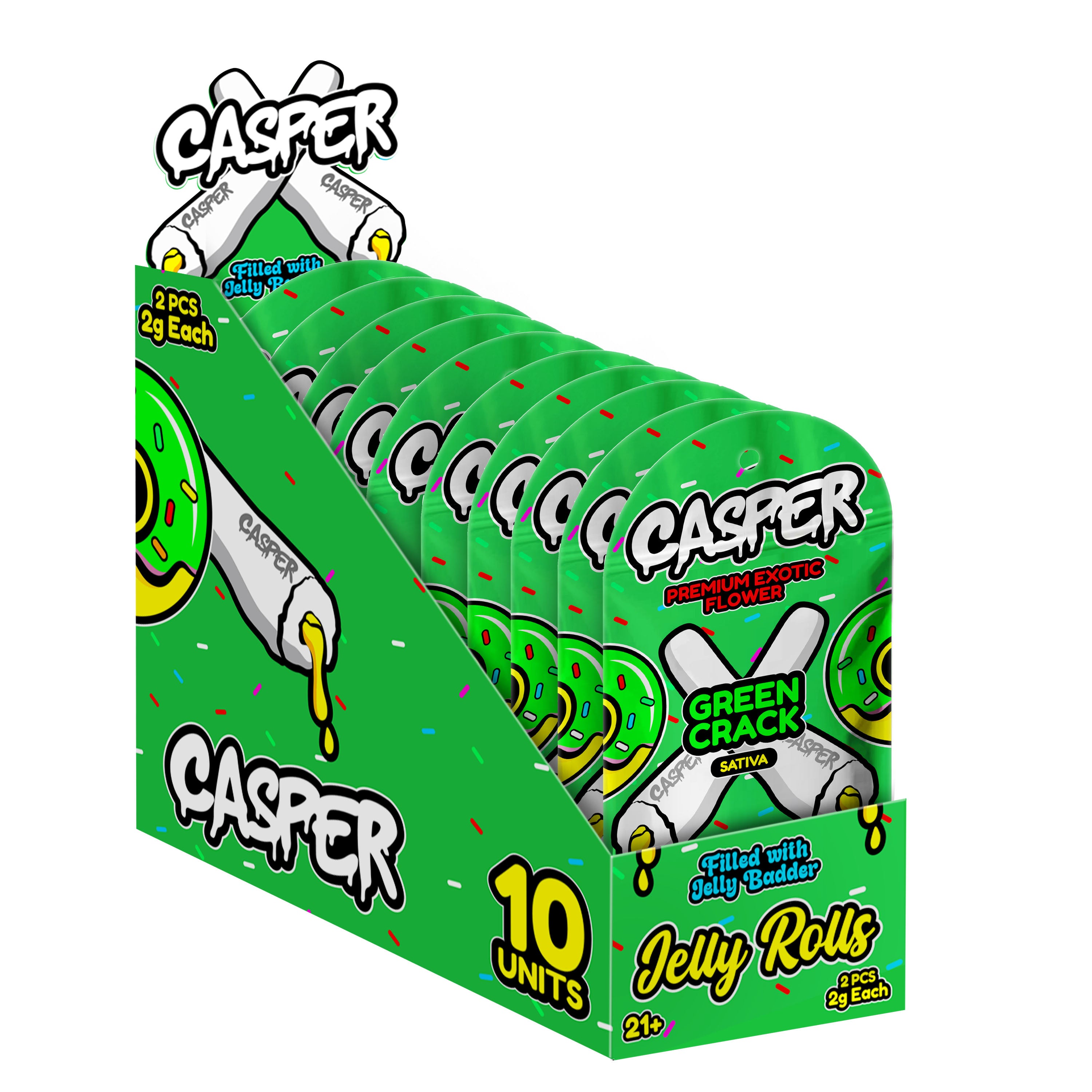 CASPER THC-A JELLY FILLED PRE ROLLS (2G x 2CT/PK)