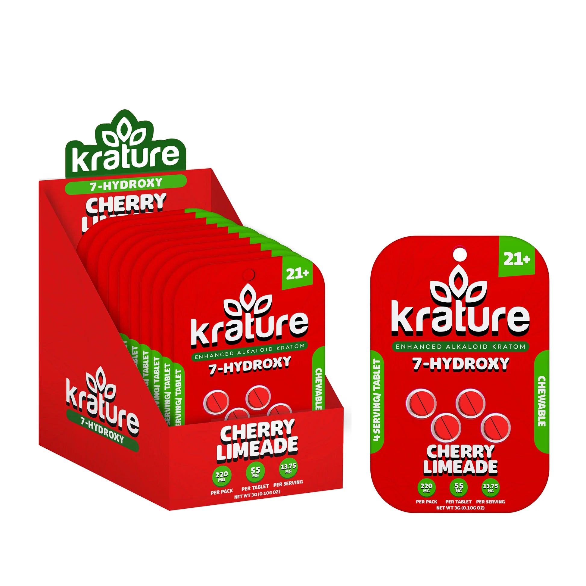 KRATURE 7-HYDROXY 55MG TABLET EXTRA STRENGTH (4CT PACK)