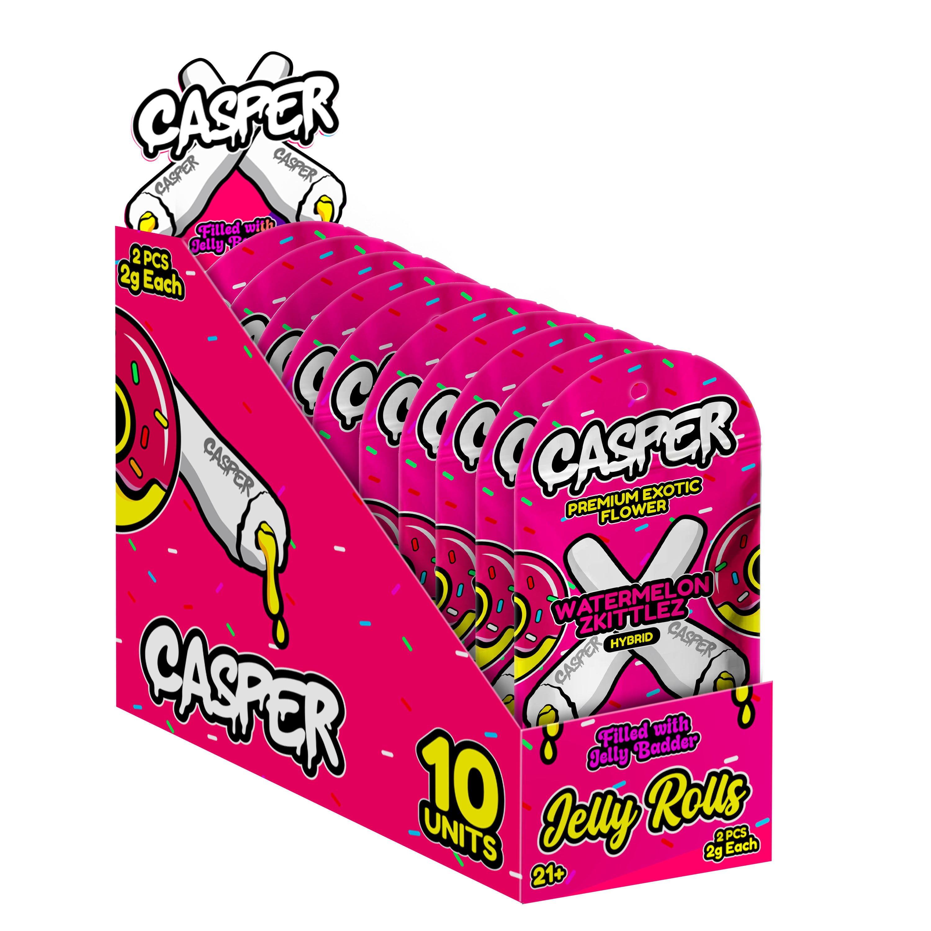 CASPER THC-A JELLY FILLED PRE ROLLS (2G x 2CT/PK)