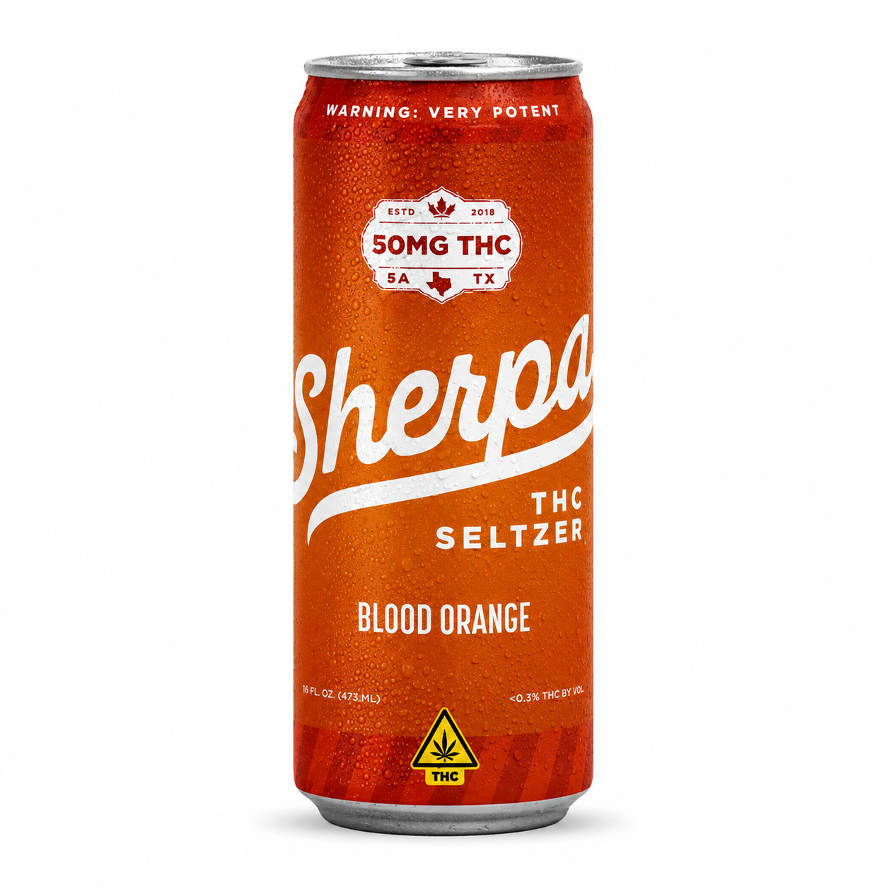 SHERPA 50MG THC SELTZER (4CT PACK)