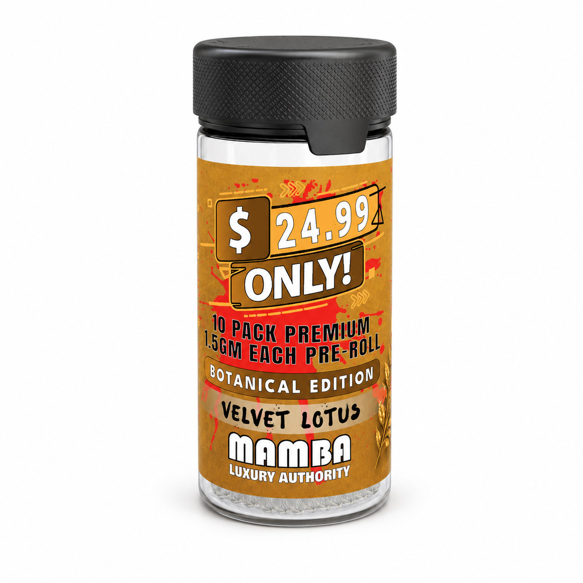MAMBA RITUAL BOTANICAL 1.5G PRE ROLLS (10CT JAR)