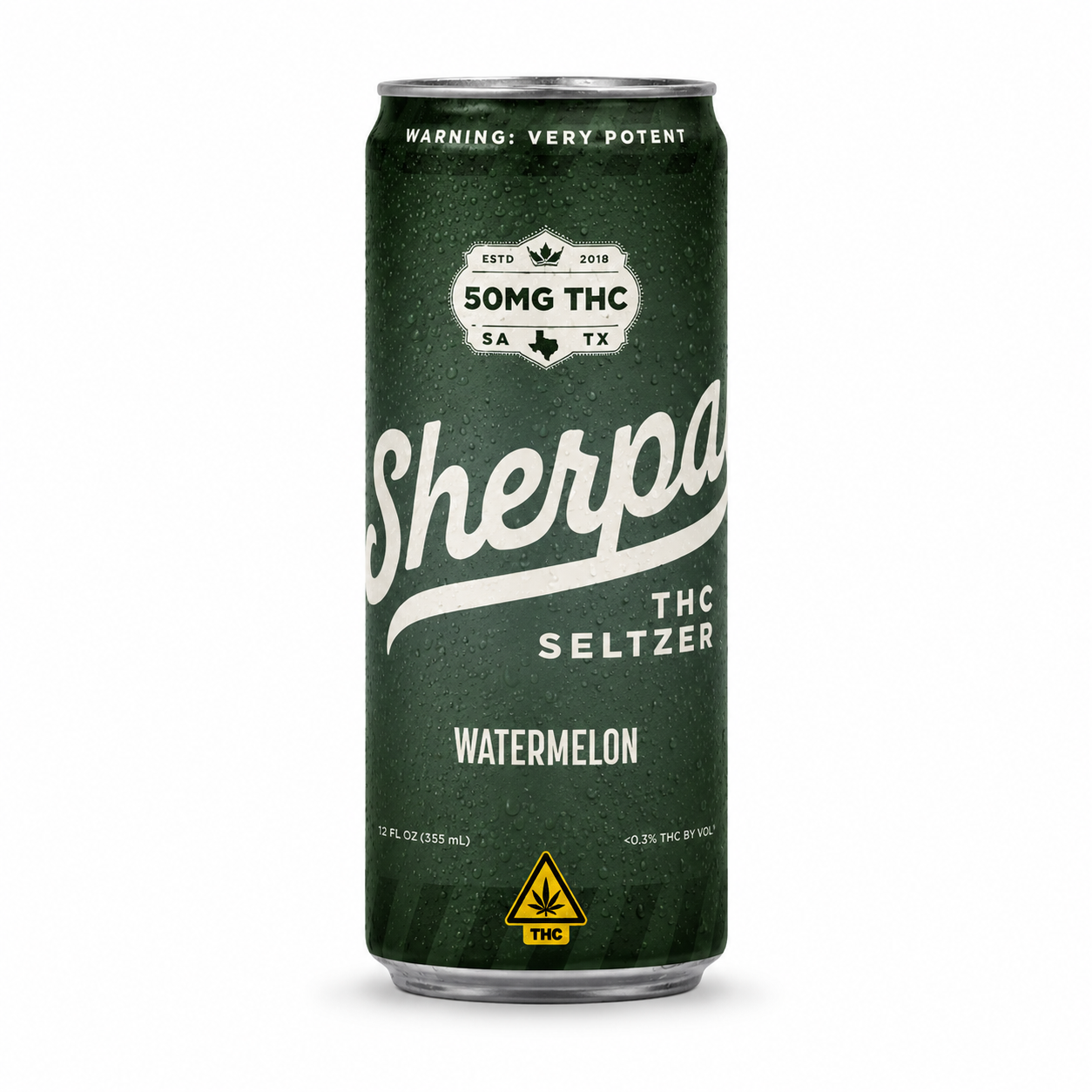 SHERPA 50MG THC SELTZER (4CT PACK)