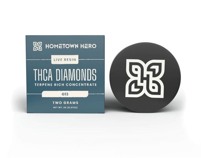 HOMETOWN HERO 2 GRAM THC-A DIAMONDS TERPENE CONCENTRATE