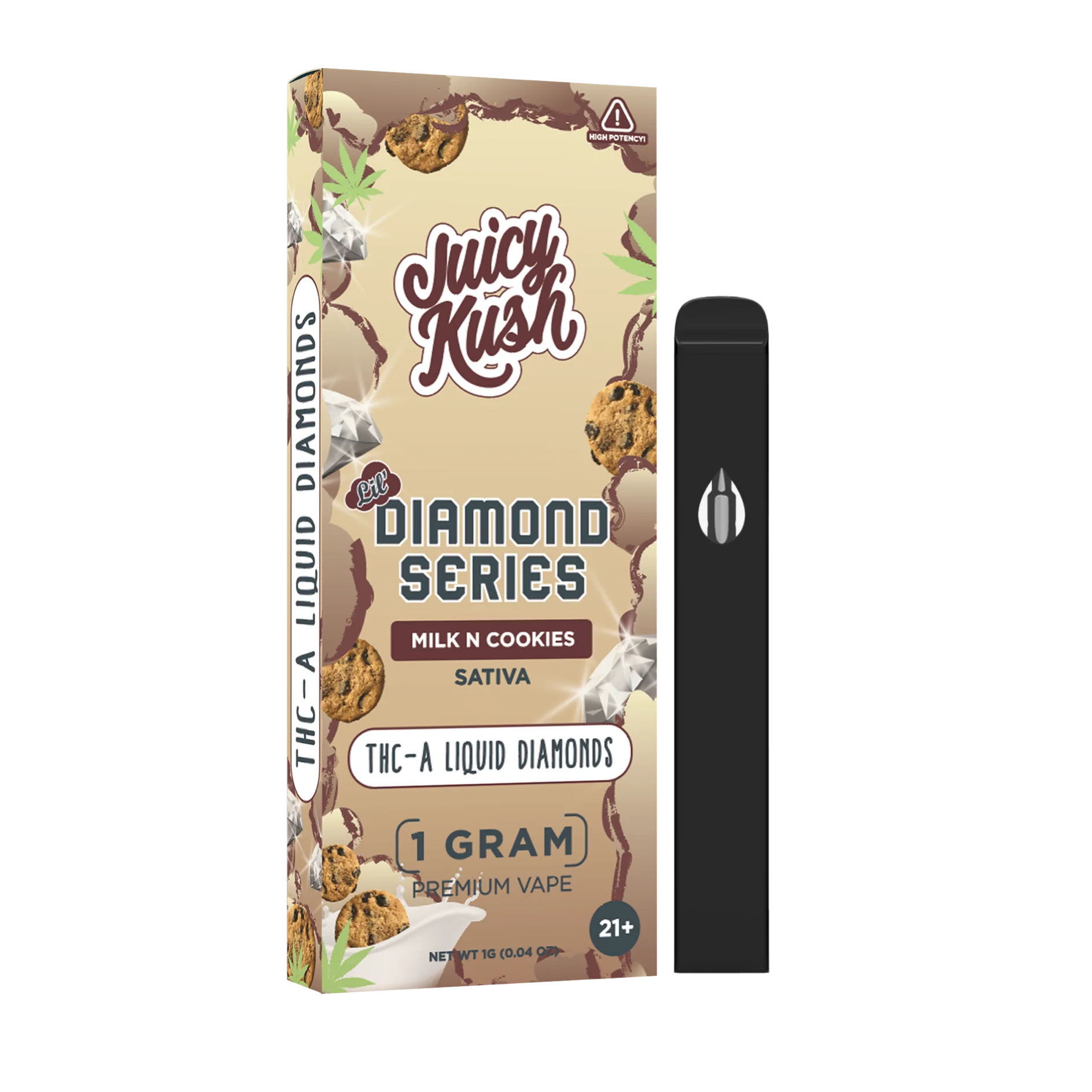 JUICY KUSH LIL' DIAMOND SERIES THC-A LIQUID DIAMOND 1 GRAM DISPOSABLE