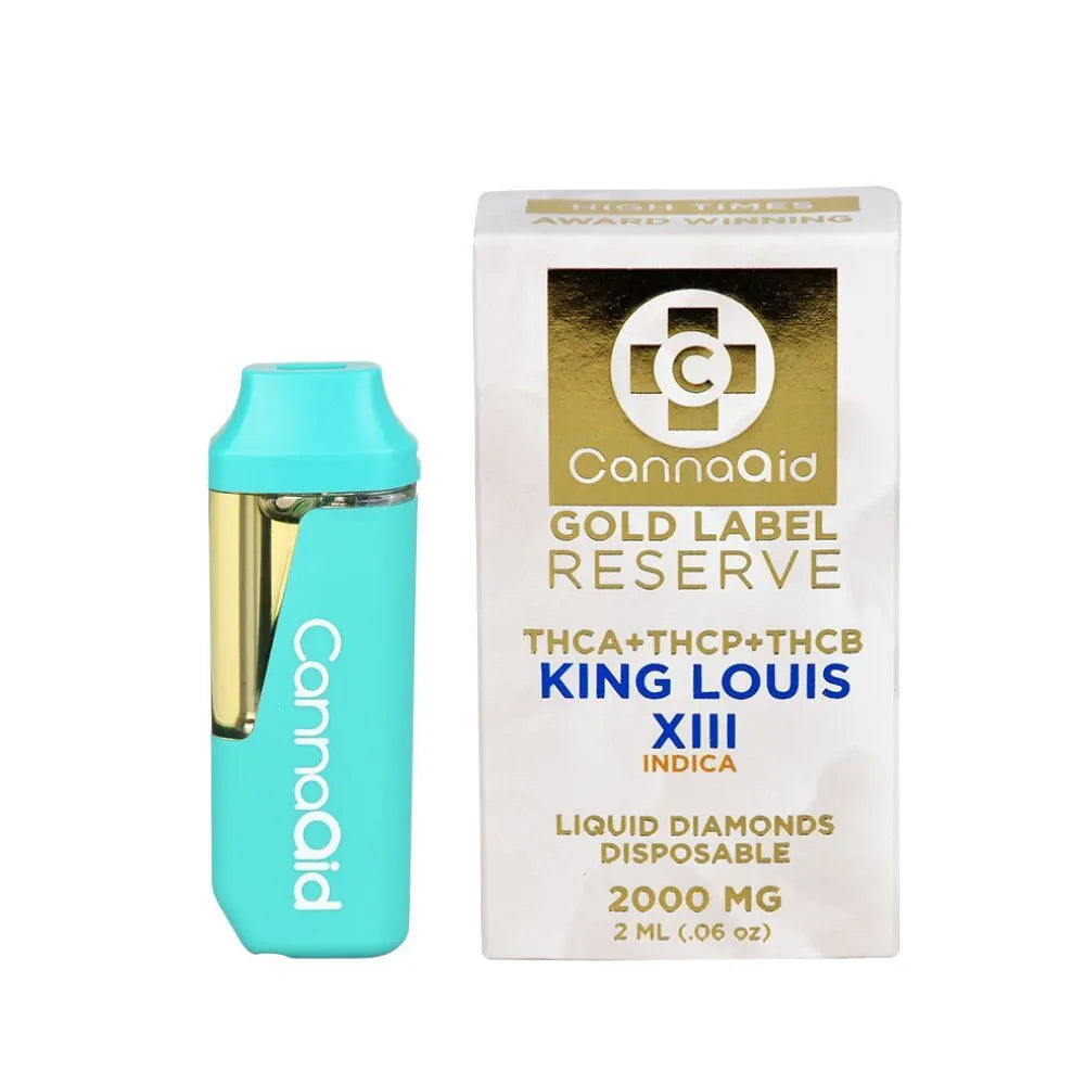 CANNA AID 2ML GOLD LABEL RESERVE (THC-A, THC-P, THC-B) LIQUID DIAMONDS DISPOSABLE