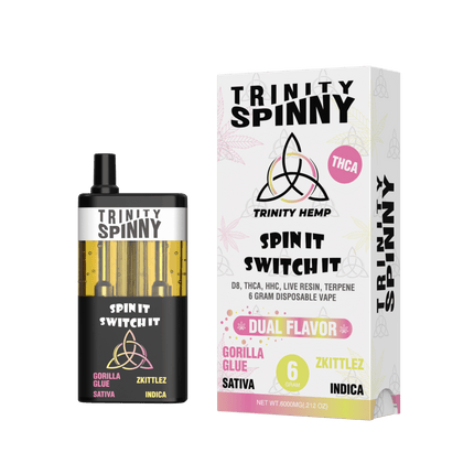 TRINITY SPINNY 6G THC-A D8 HHC DISPOSABLE DUAL FLAVOR