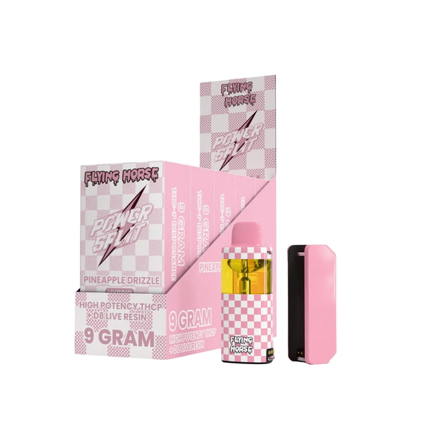 FLYING HORSE POWER SPLIT 9 GRAM KIT HIGH POTENCY THC-P + D8 LIVE RESIN BLEND