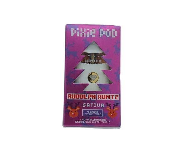 PIXIE POD 4G THC-A DIAMONDS ENHANCED WITH THC-P (WINTER EDITION) Rising Wholesale Inc. PIXIE POD 4G THC-A DIAMONDS ENHANCED WITH THC-P (WINTER EDITION) Rising Wholesale Inc.