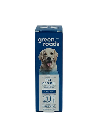 GREEN ROADS 600MG CBD PET OIL | LARGE DOG