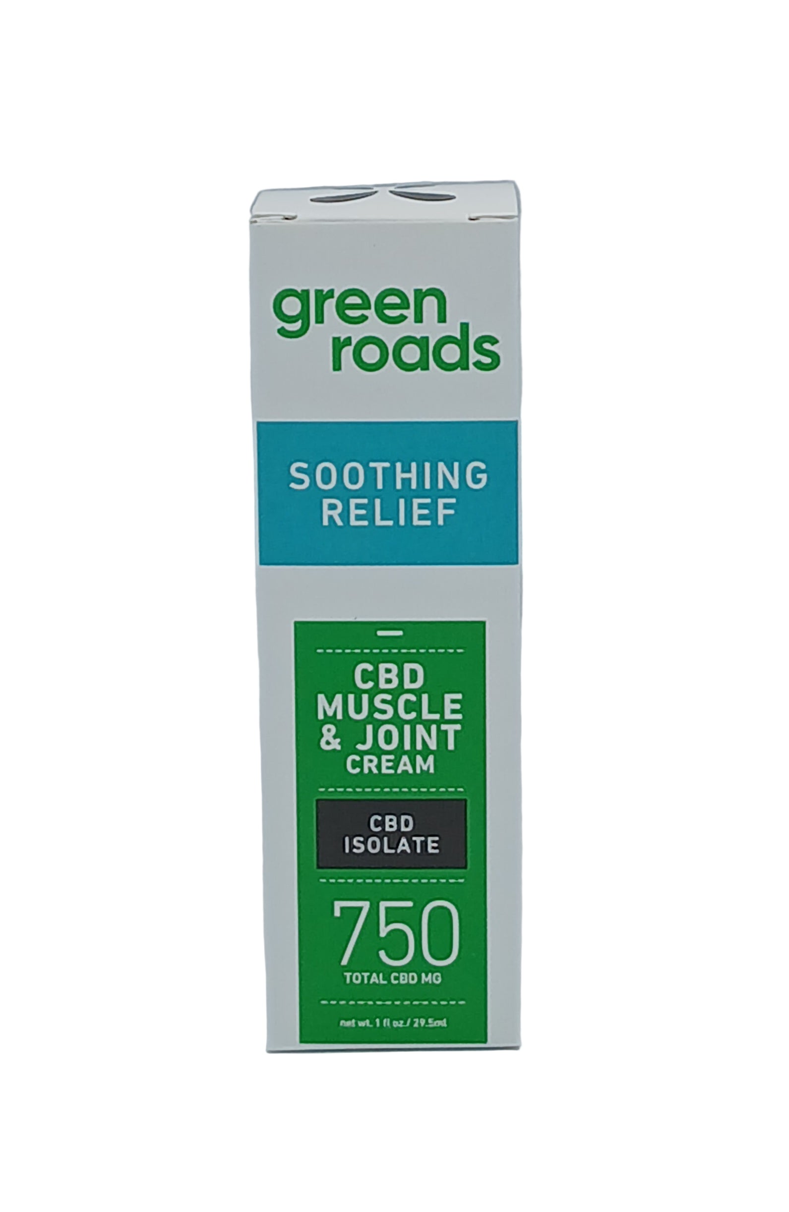 GREEN ROADS 750MG CBD ISOLATE MUSCLE & JOINT PAIN SOOTHING CREAM