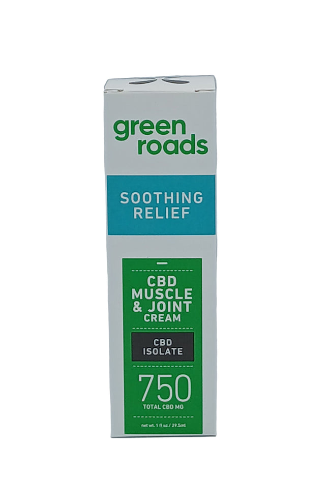 GREEN ROADS 750MG CBD ISOLATE MUSCLE & JOINT PAIN SOOTHING CREAM