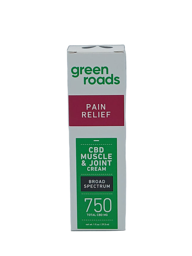 GREEN ROADS 750MG BROAD SPECTRUM CBD MUSCLE & JOINT PAIN RELIEF CREAM