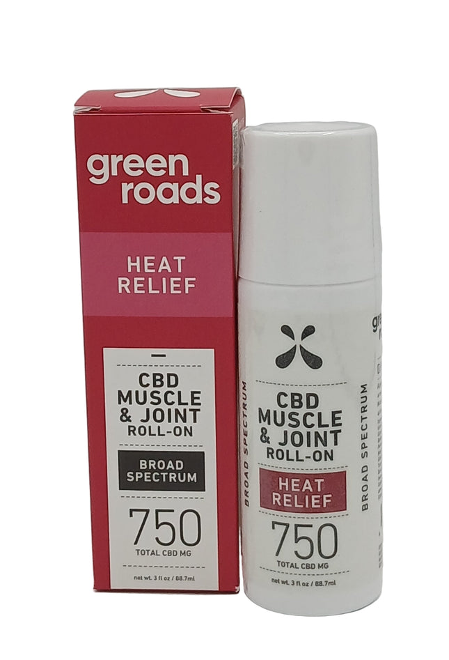 GREEN ROADS 1500MG CBD MUSCLE & JOINT HEAT RELIEF ROLL ON