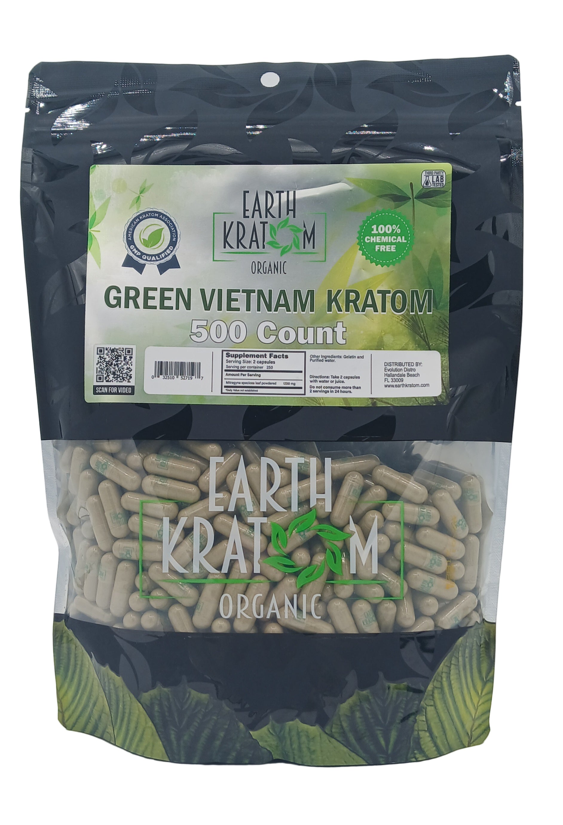EARTH KRATOM 500CT CAPSULE