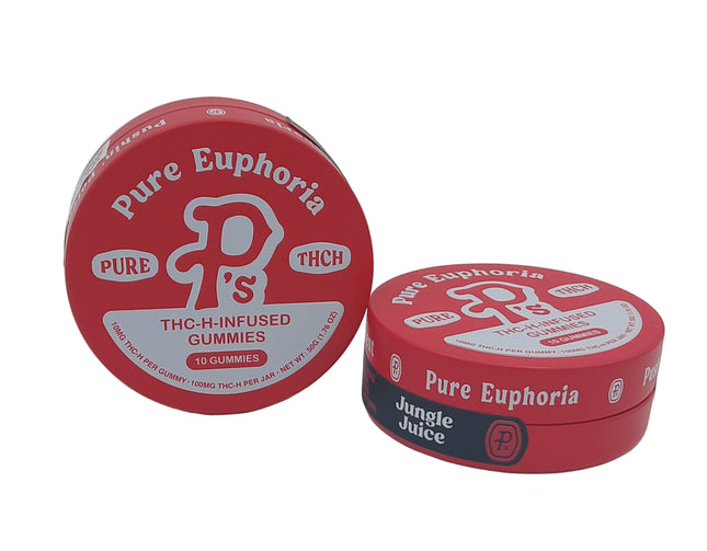 PURE P'S THCH INFUSED GUMMIES 10MG PER GUMMY (10CT TIN)