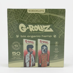 G-ROLLZ ASSORTED 50CT KING SLIM ROLLING PAPERS + TIPS (16 BOOKLETS)