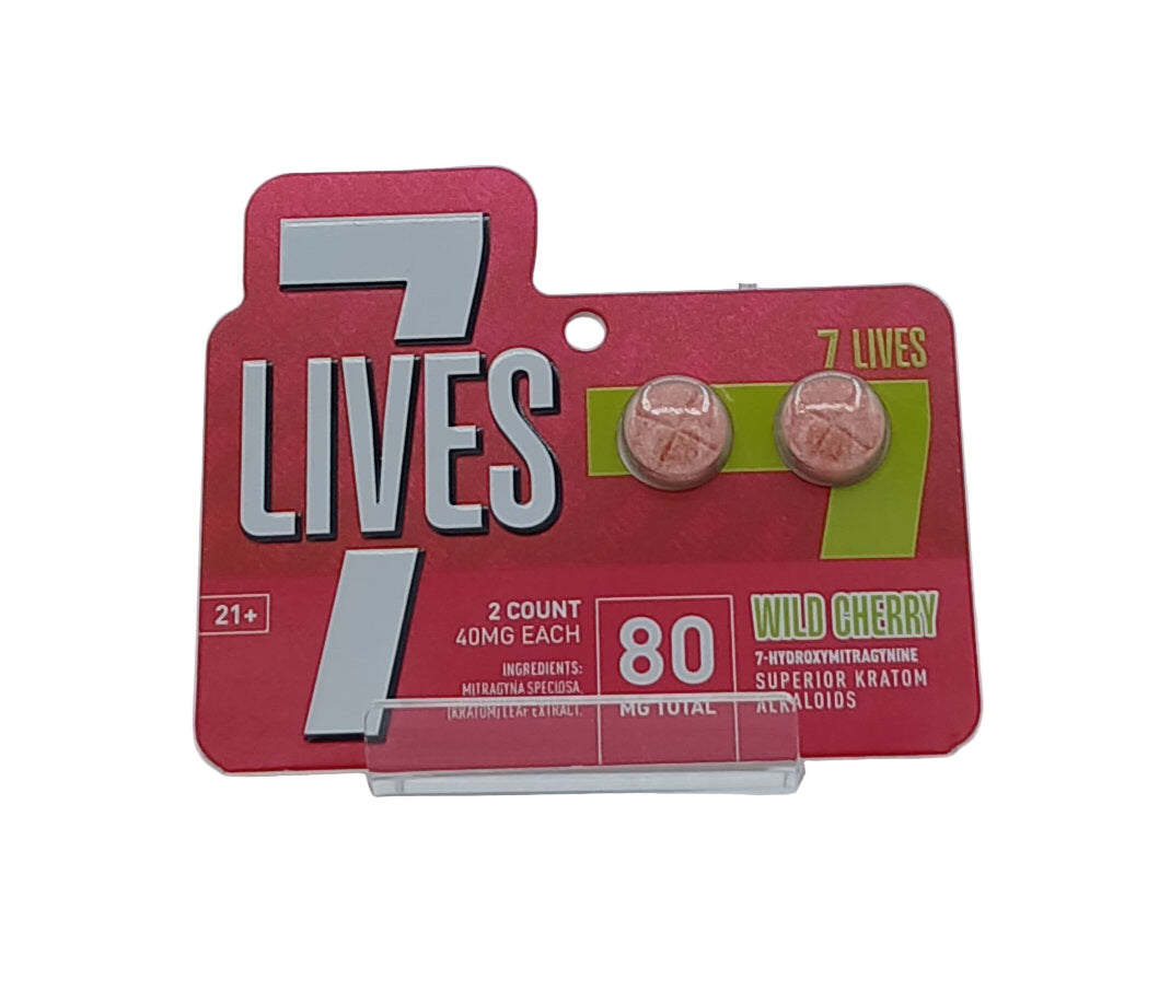 7-LIVES 7-HYDROXY 40MG CHEWABLE TABLETS (2CT/PACK)