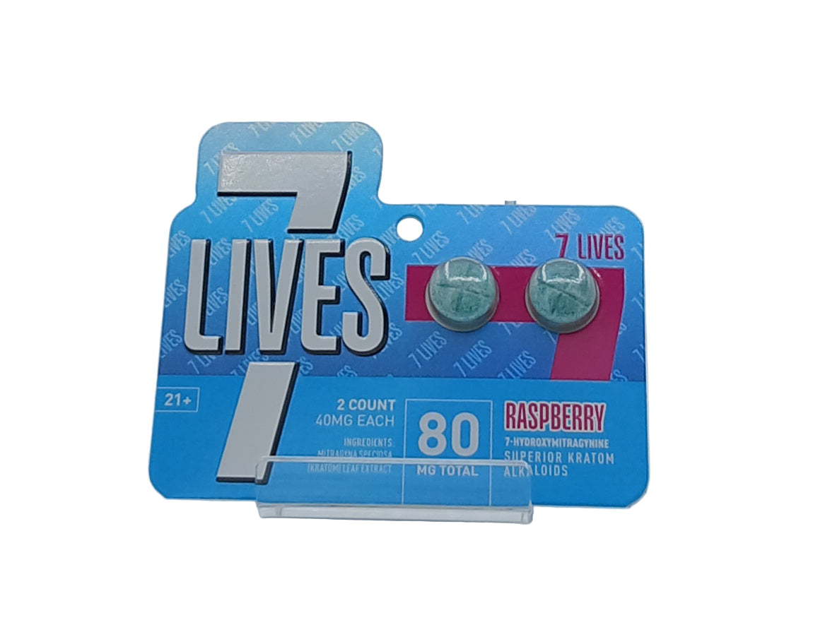 7-LIVES 7-HYDROXY 40MG CHEWABLE TABLETS (2CT/PACK)