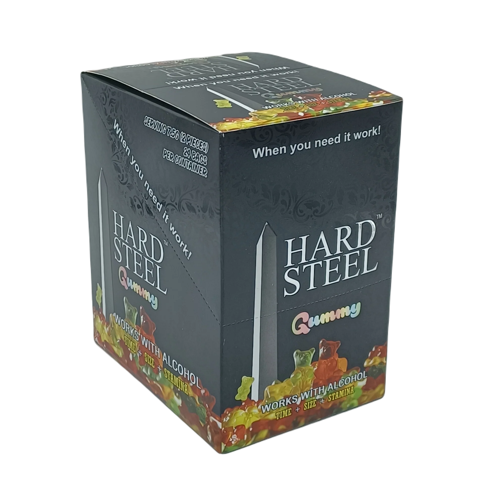 HARD STEEL GUMMY CARD SETS (24CT/DISPLAY) | WATERMELON