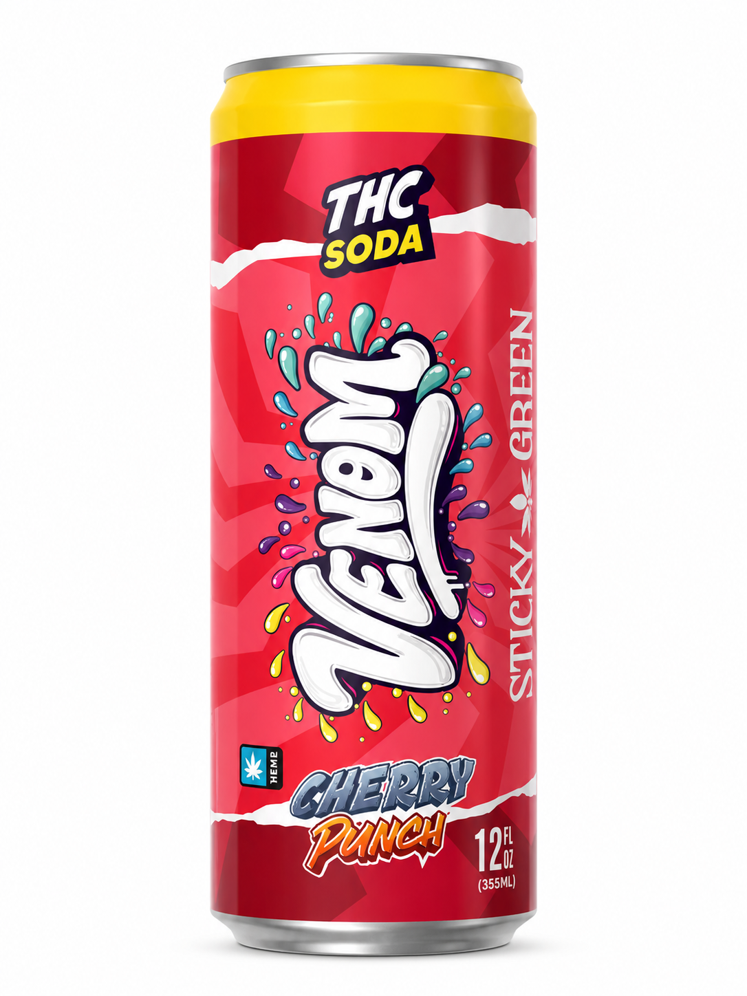 STICKY GREEN 50MG THC INFUSED SODA (4CT PACK)