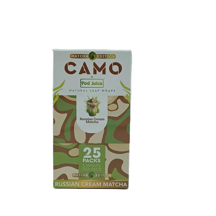 CAMO X POD JUICE WRAPS MATHCA EDITION 25PK / BOX