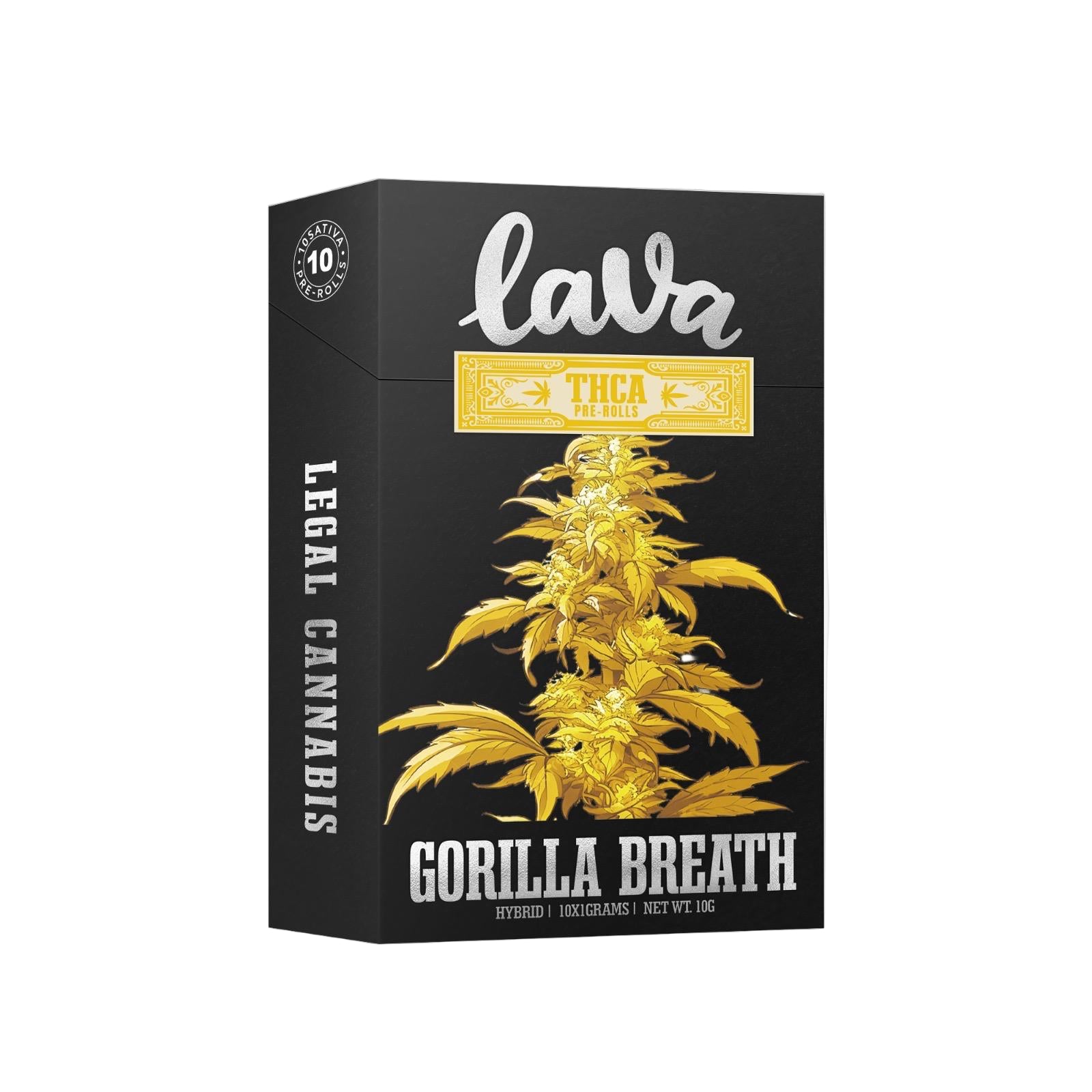 LAVA THCA PRE-ROLLS 1G (10CT/PACK)