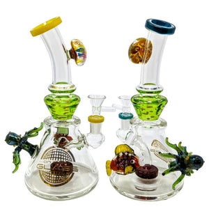 10" ON POINT GLASS SEA CREATIRE PENDANT SHOWERHEAD WATER PIPE - ABC17