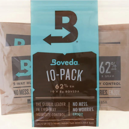 BOVEDA 62% RH HUMIDITY CONTROL 10/PK 8G