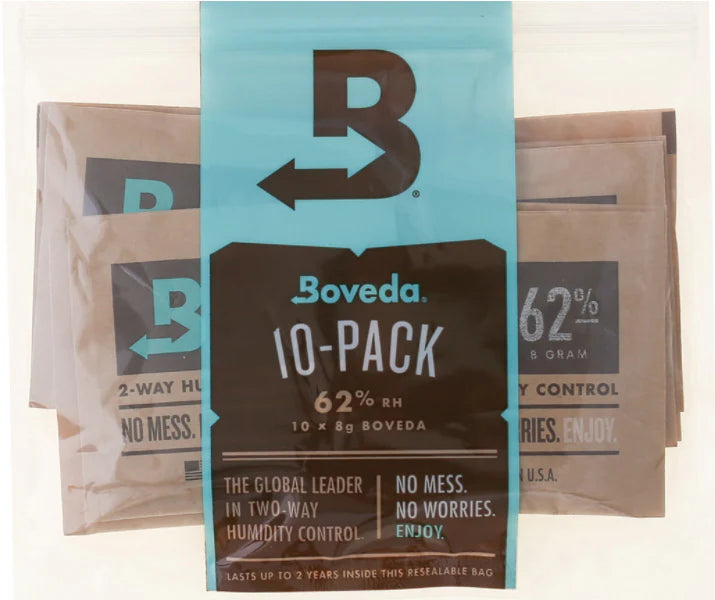 BOVEDA 62% RH HUMIDITY CONTROL 10/PK 8G