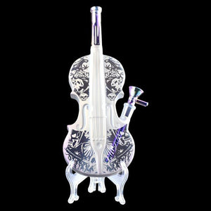 11" VIOLIN ELECTROPLATED WATER PIPE WITH STAND