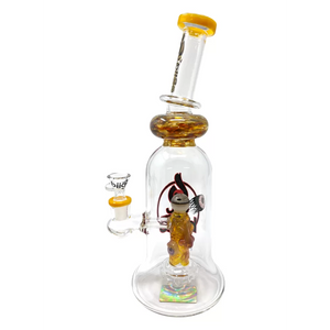 BIGO 12" BELL BOTTOM DEVIL EYE PERC WATER PIPE