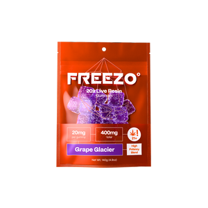 FREEZO 20MG LIVE ROSIN GUMMIES (20CT/BAG , 400MG/BAG)