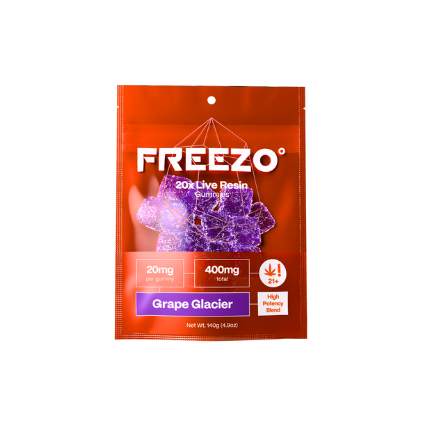 FREEZO 20MG LIVE ROSIN GUMMIES (20CT/BAG , 400MG/BAG)
