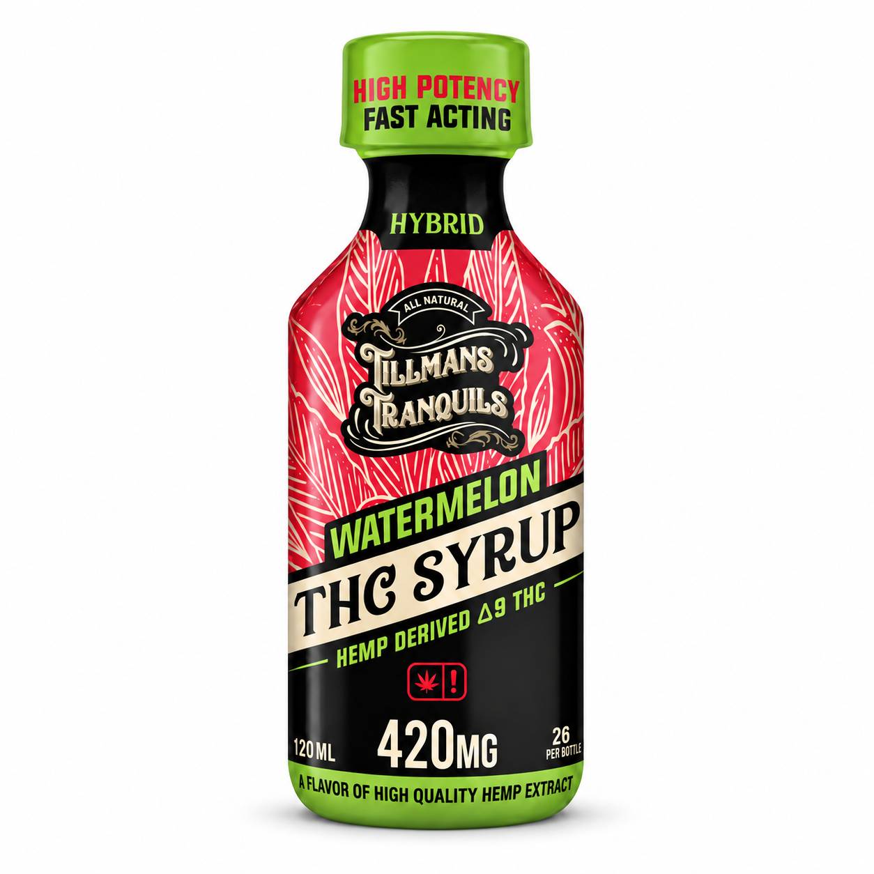 TILLMANS TRANQUILS 420MG D9 THC SYRUP