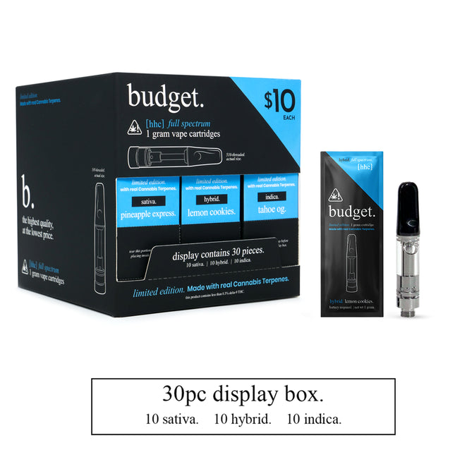 BUDGET 1G HHC LIMITED EDITION CARTRIDGES