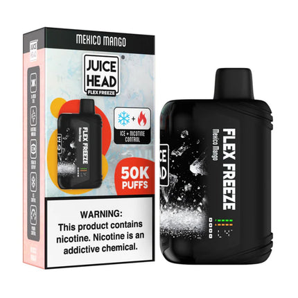 JUICE HEAD FLEX FREEZE ICE-NIC CONTROL 50K 5% DISPOSABLE (5CT/DISPLAY)