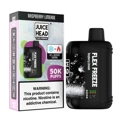 JUICE HEAD FLEX FREEZE ICE-NIC CONTROL 50K 5% DISPOSABLE (5CT/DISPLAY)