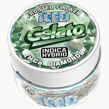 ICED 3.5 GRAM THC-A DIAMOND FROSTED FLOWER