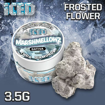 ICED 3.5 GRAM THC-A DIAMOND FROSTED FLOWER