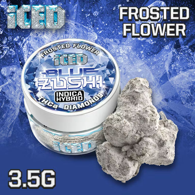 ICED 3.5 GRAM THC-A DIAMOND FROSTED FLOWER
