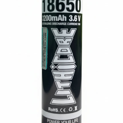 LITHICORE 18650 3200MAH BATTERY
