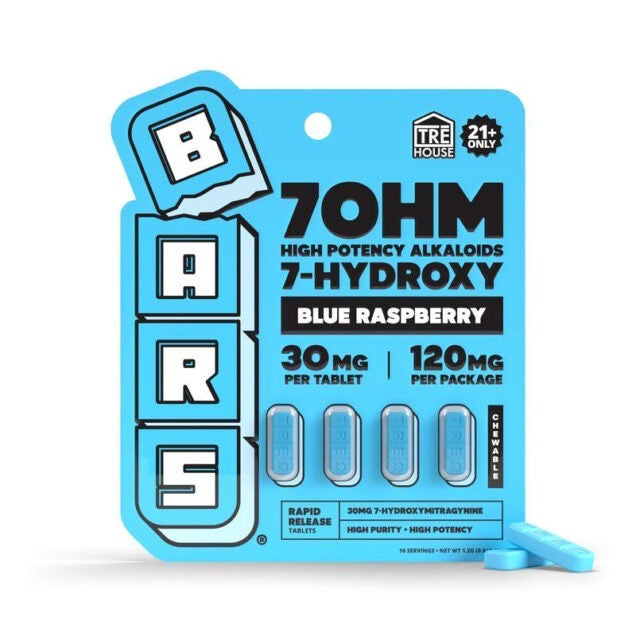 BARS X TREHOUSE 7-HYDROXY 30MG TABLET (4CT PACK)