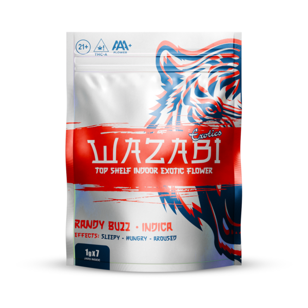 WAZABI TOP SHELF INDOOR EXOTIC FLOWER 1G X 7 JARS / BAG