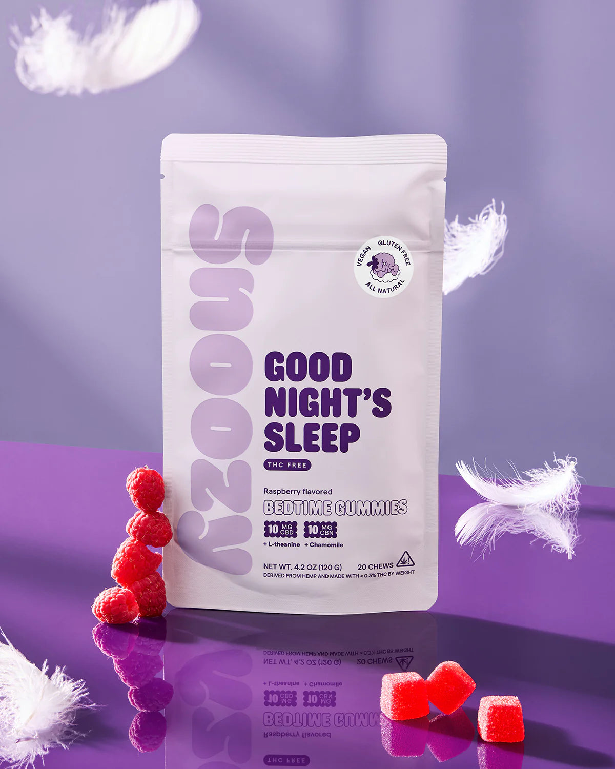 SNOOZY THC - CBD - CBN GUMMIES (2CT PER PACK) 20 PACK DISPLAY