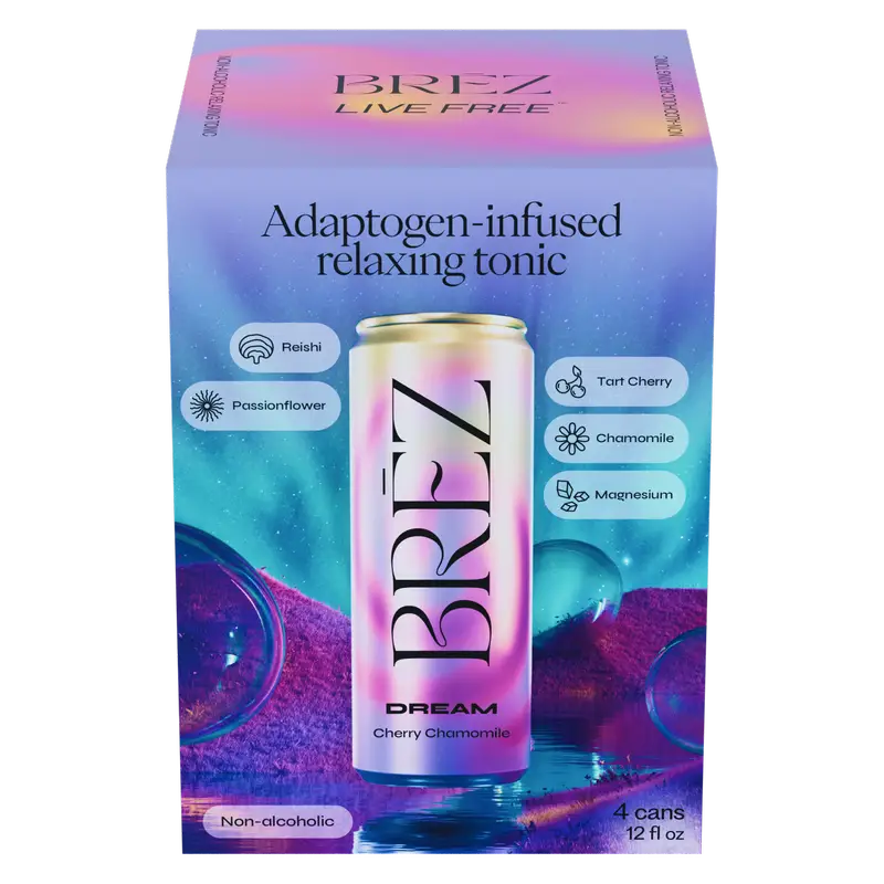 BREZ ADAPTOGEN-INFUSED MUSHROOM 12OZ DRINK (4CT PACK)