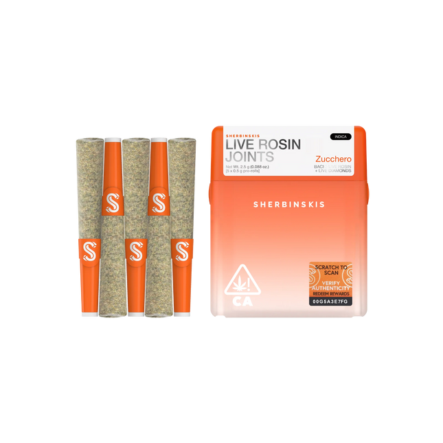 SHERBINSKIS THCA LIVE ROSIN JOINTS (5 X 0.5G PER PACK)