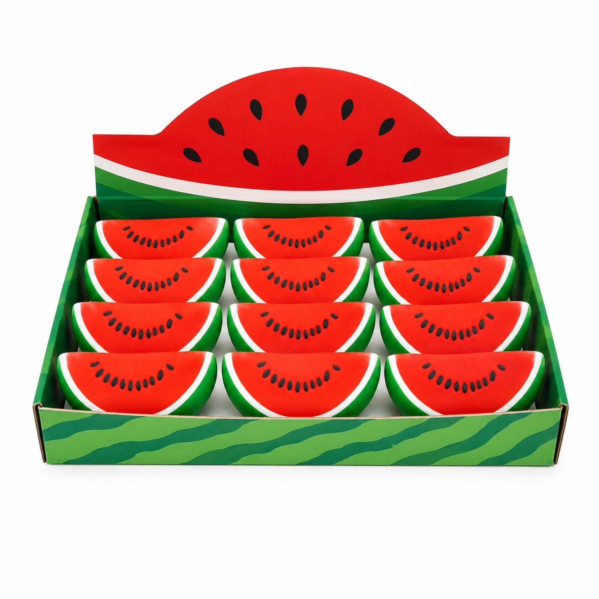 SQUEEZE WATERMELON SQUISHY (12CT DISPLAY)