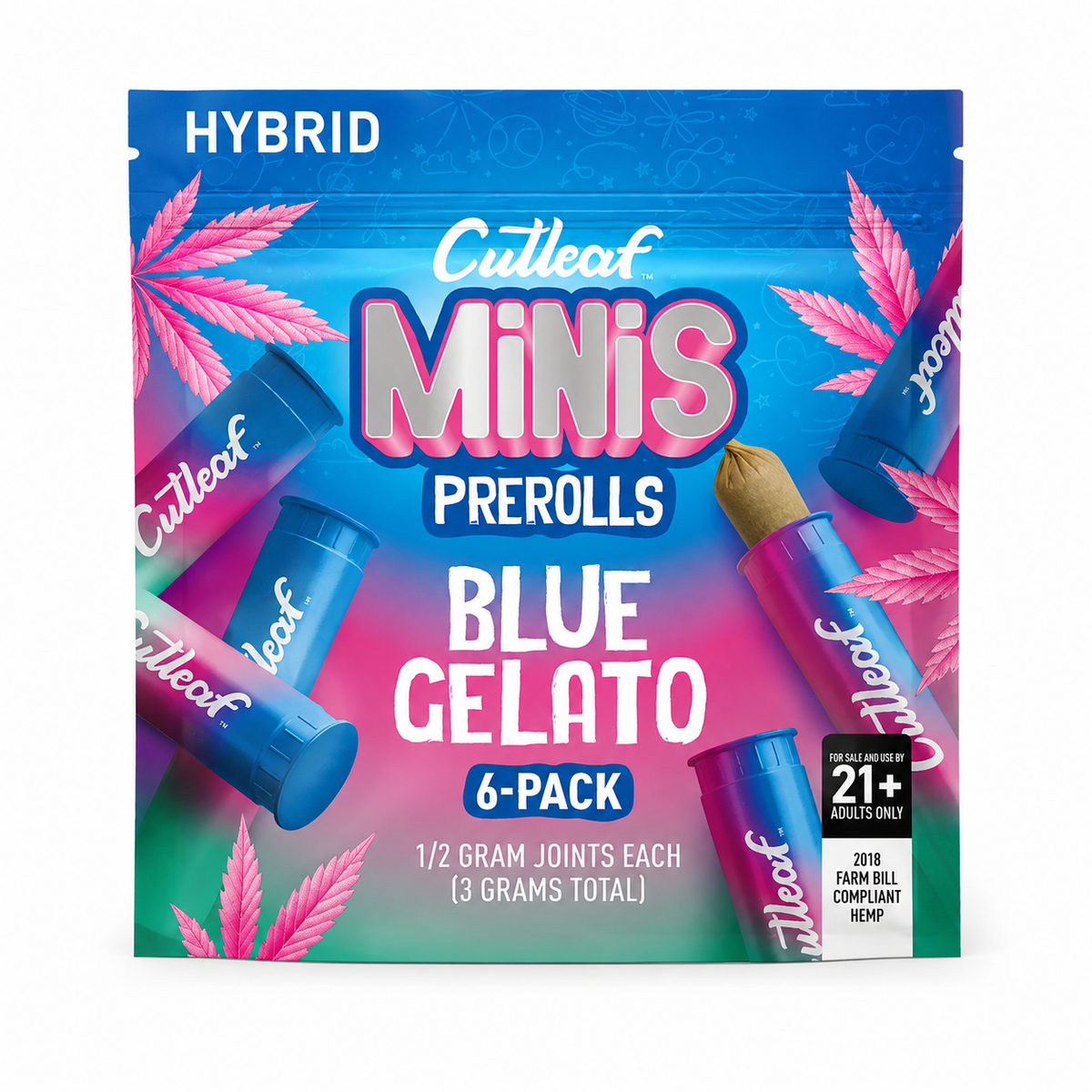 CUTLEAF MINIS PREROLLS 0.5G ECH (6CT PACK)